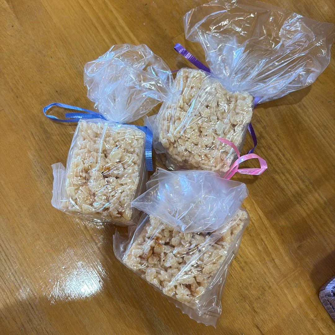 Homemade Rice Crispy Treat.