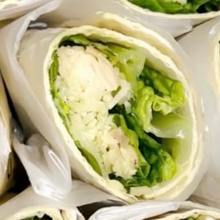 Half Grilled Chicken Caesar Rollups