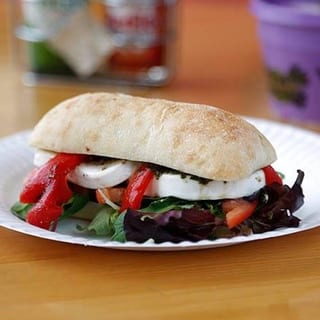 Tomato and Mozzarella Sandwich